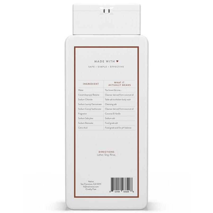 Native Body Wash Coconut and Vanilla