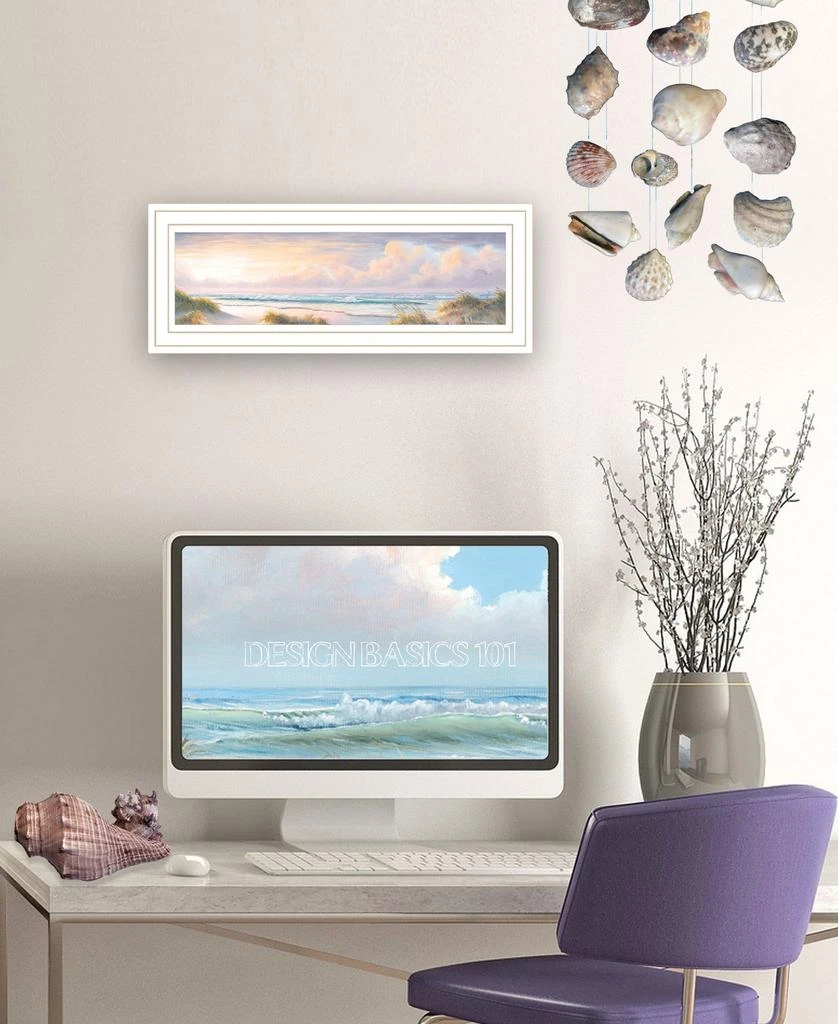 Hivvago Seascape II 2 White Framed Print Wall Art 5