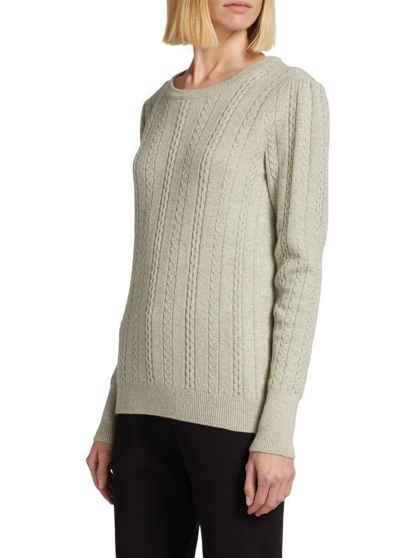 Saks Fifth Avenue COLLECTION Sparkle Cable-Knit Sweater 3