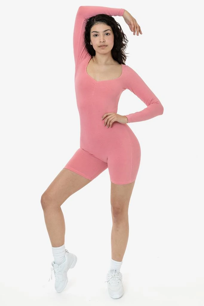 Los Angeles Apparel 83058GD - Garment Dye Sweetheart Pinch Front Long Sleeve Biketard 13