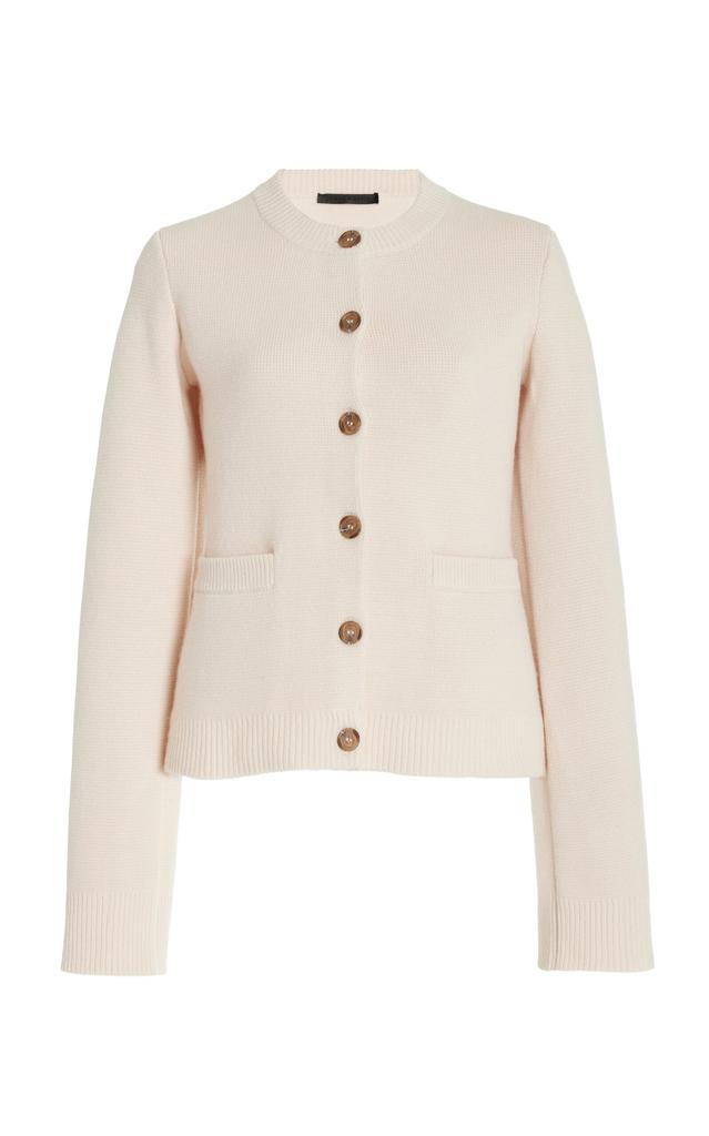 Jenni Kayne Jenni Kayne - Cooper Wool And Cashmere-Blend Cardigan - Ivory - M - Moda Operandi