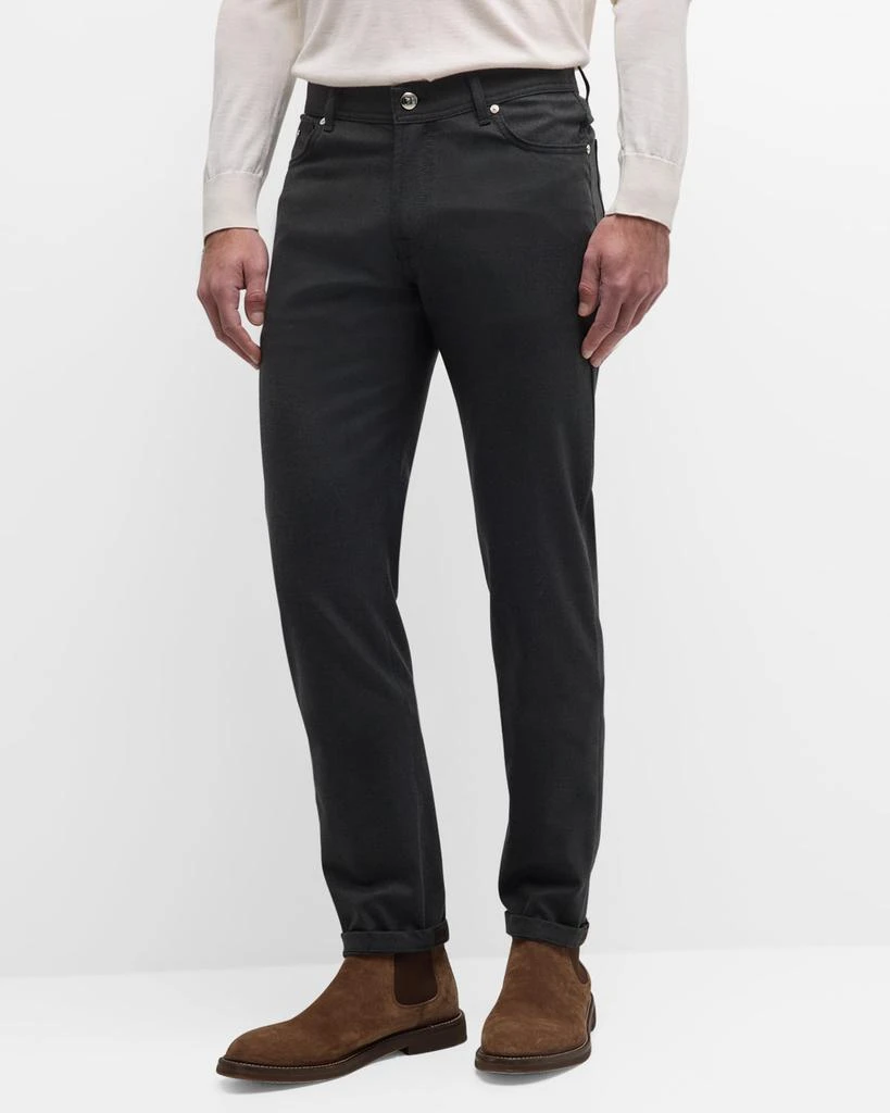 Marco Pescarolo Men's Magnifico Luxe Worsted Flannel Pants 4