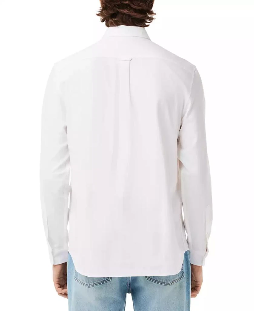 Lacoste Men's Woven Long Sleeve Button-Down Oxford Shirt 2