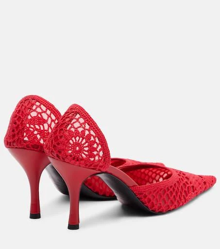 Magda Butrym Crochet leather-trimmed pumps 2