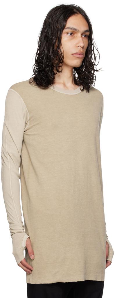 Boris Bidjan Saberi Beige LS1.2 TF Long Sleeve T-Shirt