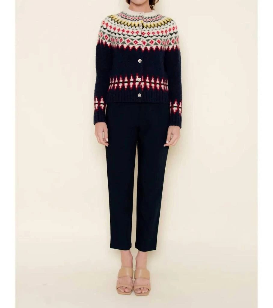 Fore Collection Fore Collection - Fair Isle Knit Sweater Cardigan