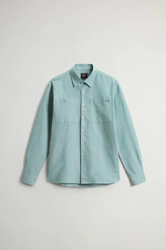 Woolrich Pure Cotton Oxford Shirt by Todd Snyder - Men - Blue 5