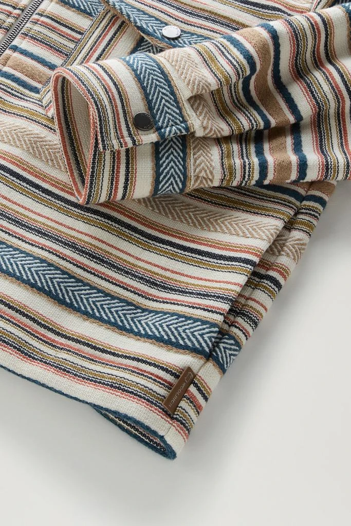 Woolrich Gentry Overshirt in Manteco Recycled Cotton Blend - Women - Multicolor 3