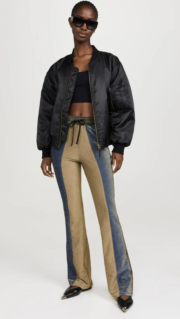 BruceGlen Metallic Drawstring Track Pants 4