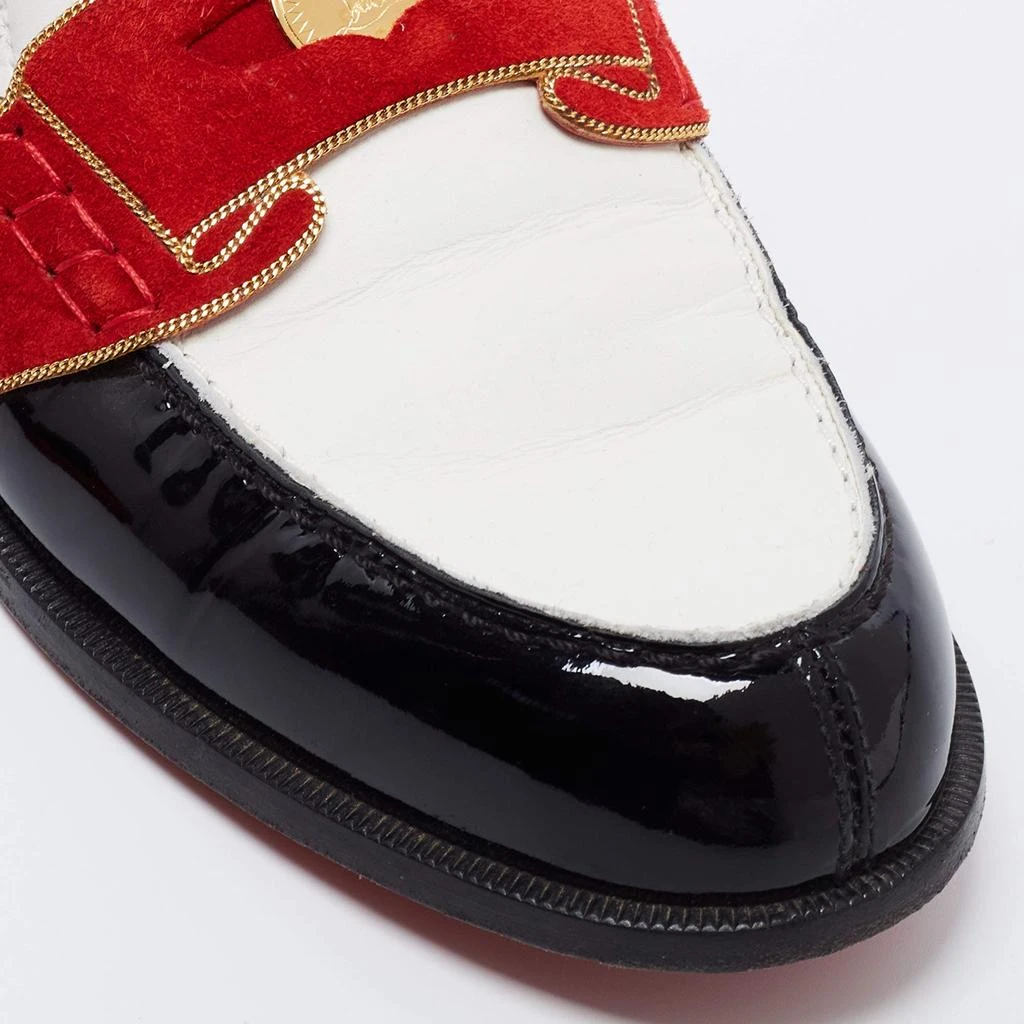 Christian Louboutin Christian Louboutin Multicolor Patent Leather Monono Flat Loafers Size 36.5 7