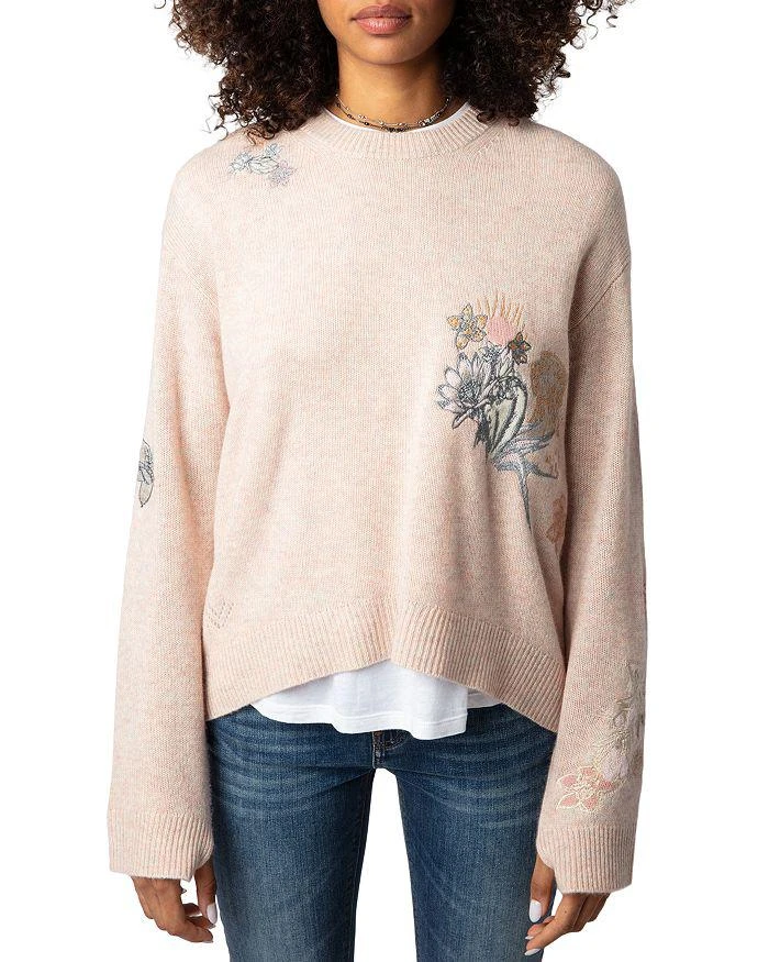 ZADIG & VOLTAIRE Cashmere Embroidered Sweater 1