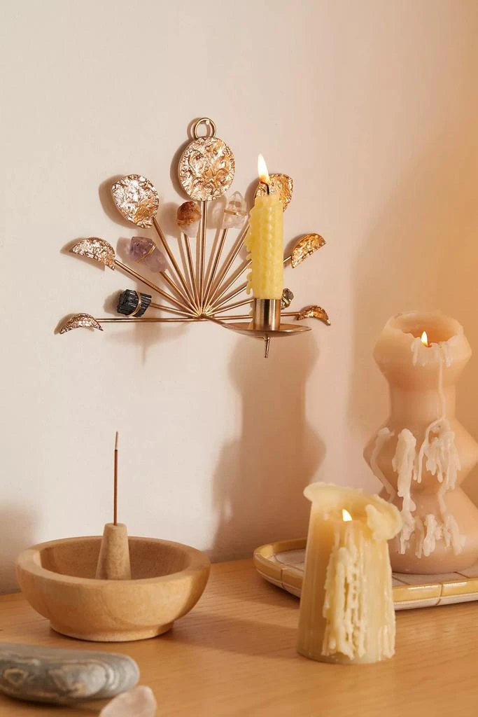 Ariana Ost Ariana Ost Wall Mounted Lunar Crystal Candle Holder