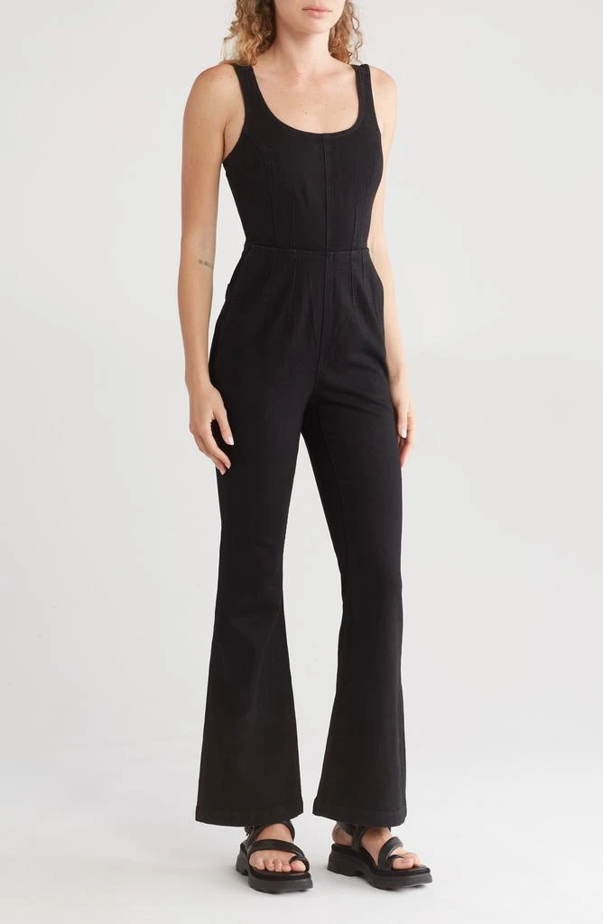 Madewell Flared Denim Jumpsuit 1