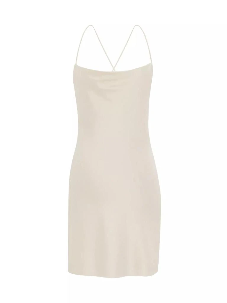 Yves Saint Laurent Cowl Back Dress in Silk Satin 1
