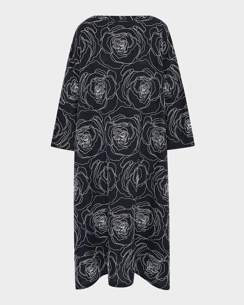 Eskandar Wide A-Line Scoop-Neck Dress