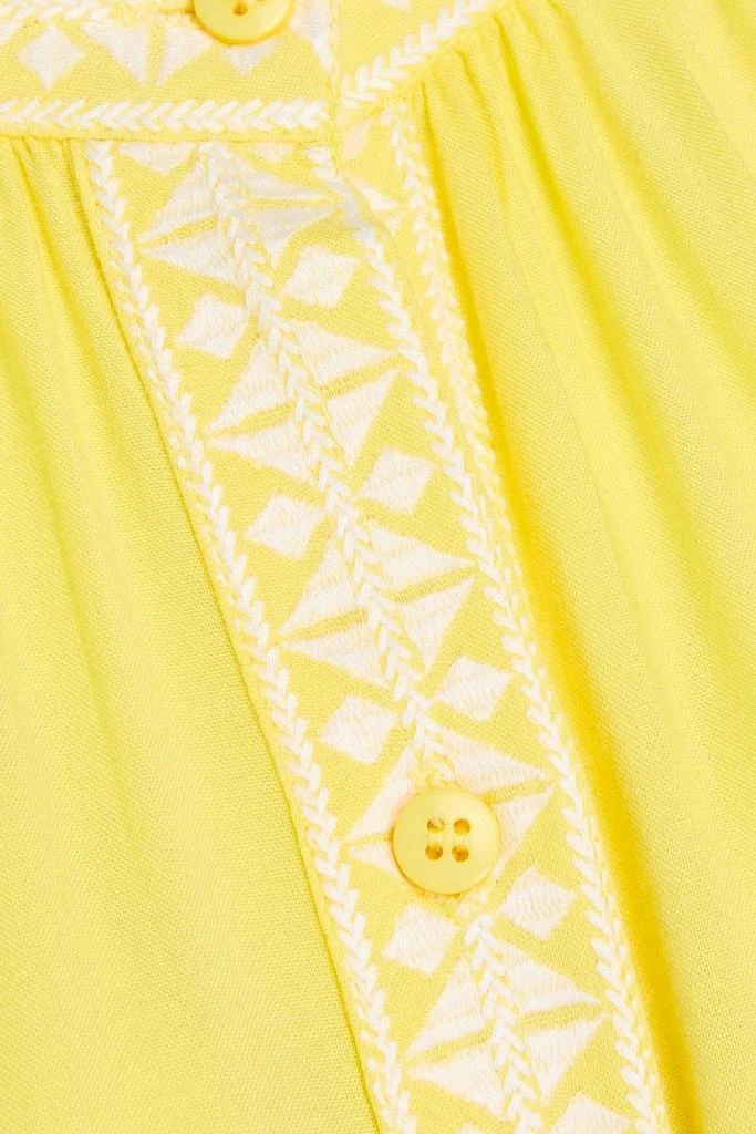 melissa odabash ally embroidered midi dress Ally White Navy Kaftan