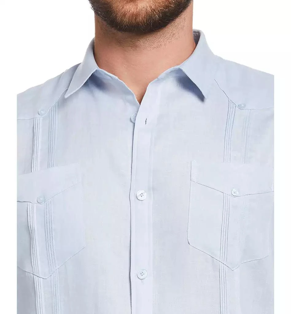 Cubavera Men's 100% Linen Long Sleeve 4 Pocket Guayabera Shirt 4