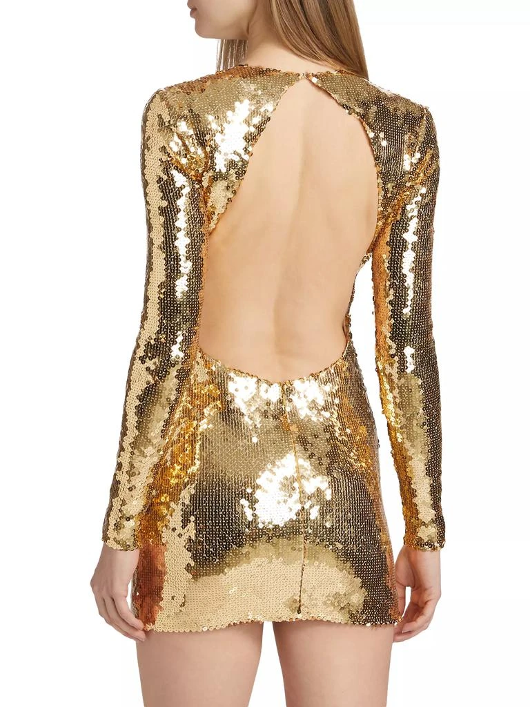 Sergio Hudson Sequined Body-Con Minidress 5