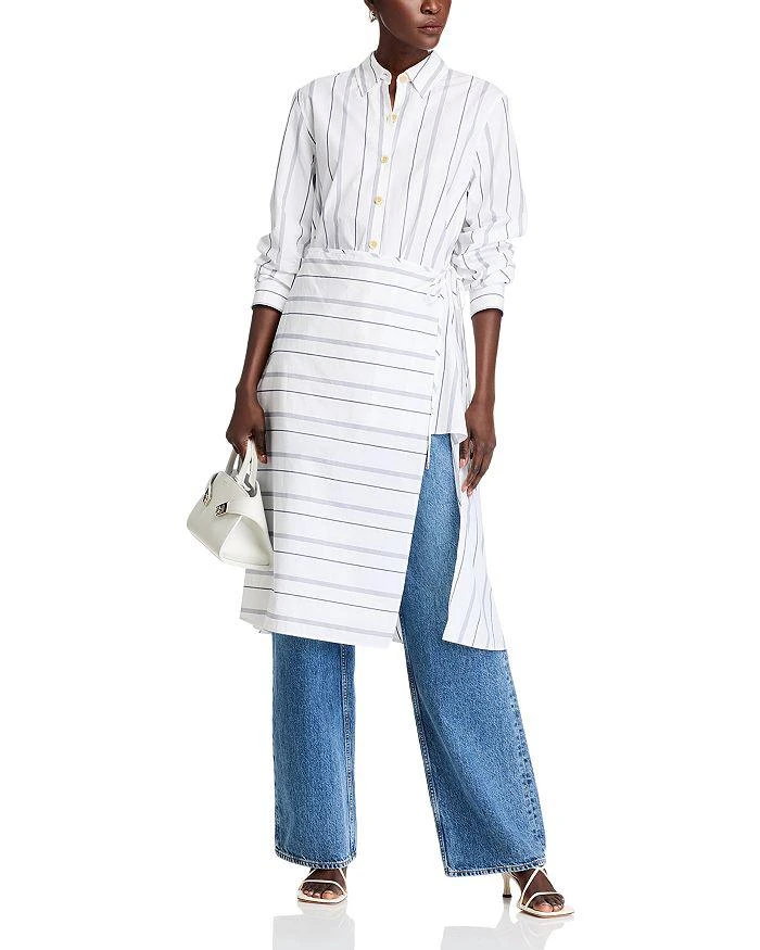 ROSETTA GETTY Asymmetric Apron Shirt Dress 3