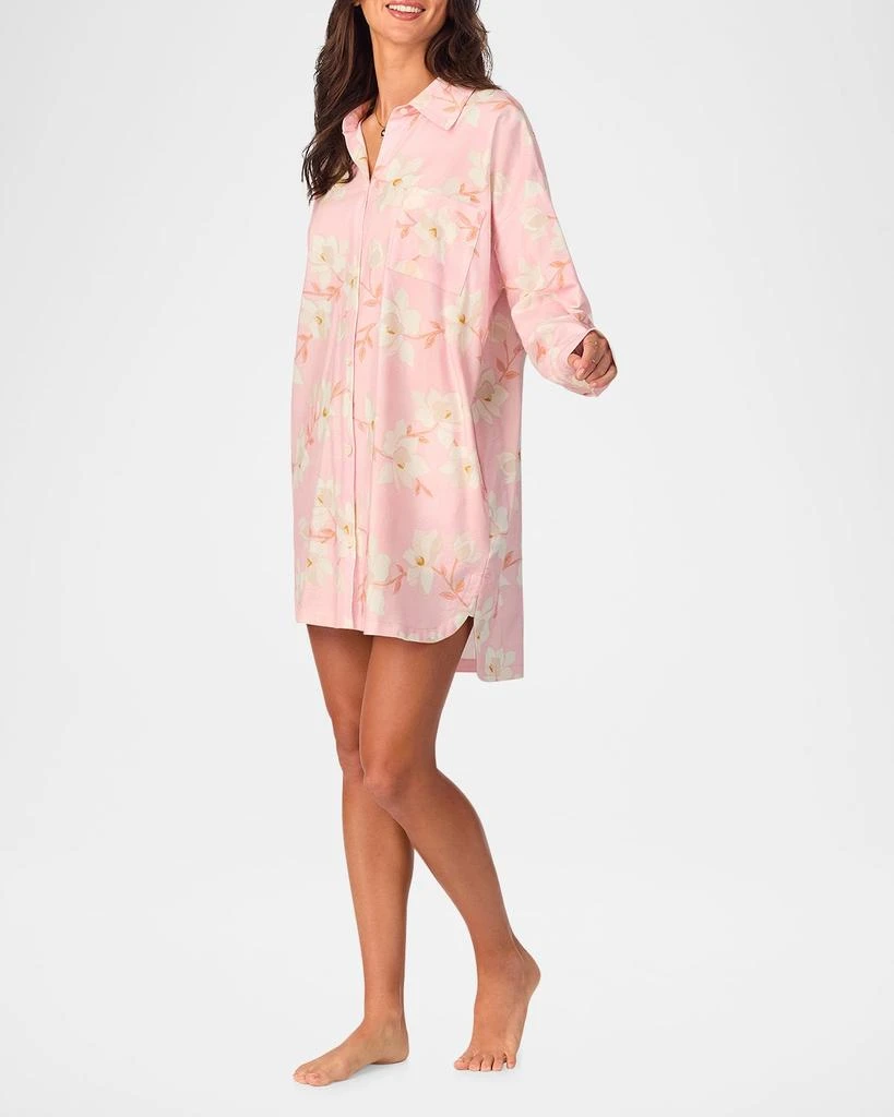 BedHead Pajamas High-Low Organic Cotton Flannel Nightshirt 4