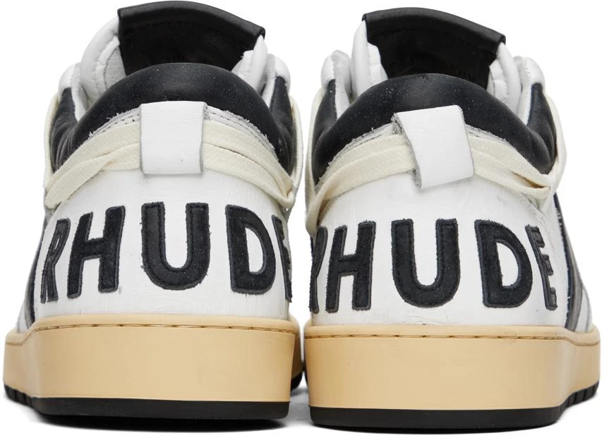 Rhude Black & White Rhecess Low Sneakers 2