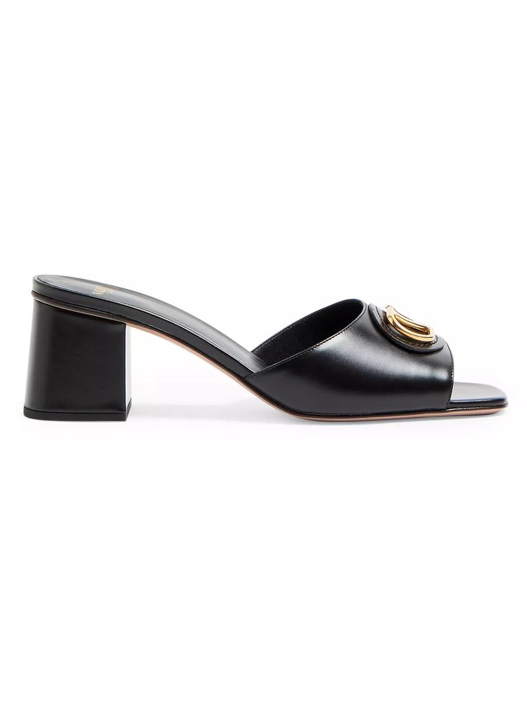 Valentino VLogo Signature 60MM Slide Sandals in Calfskin