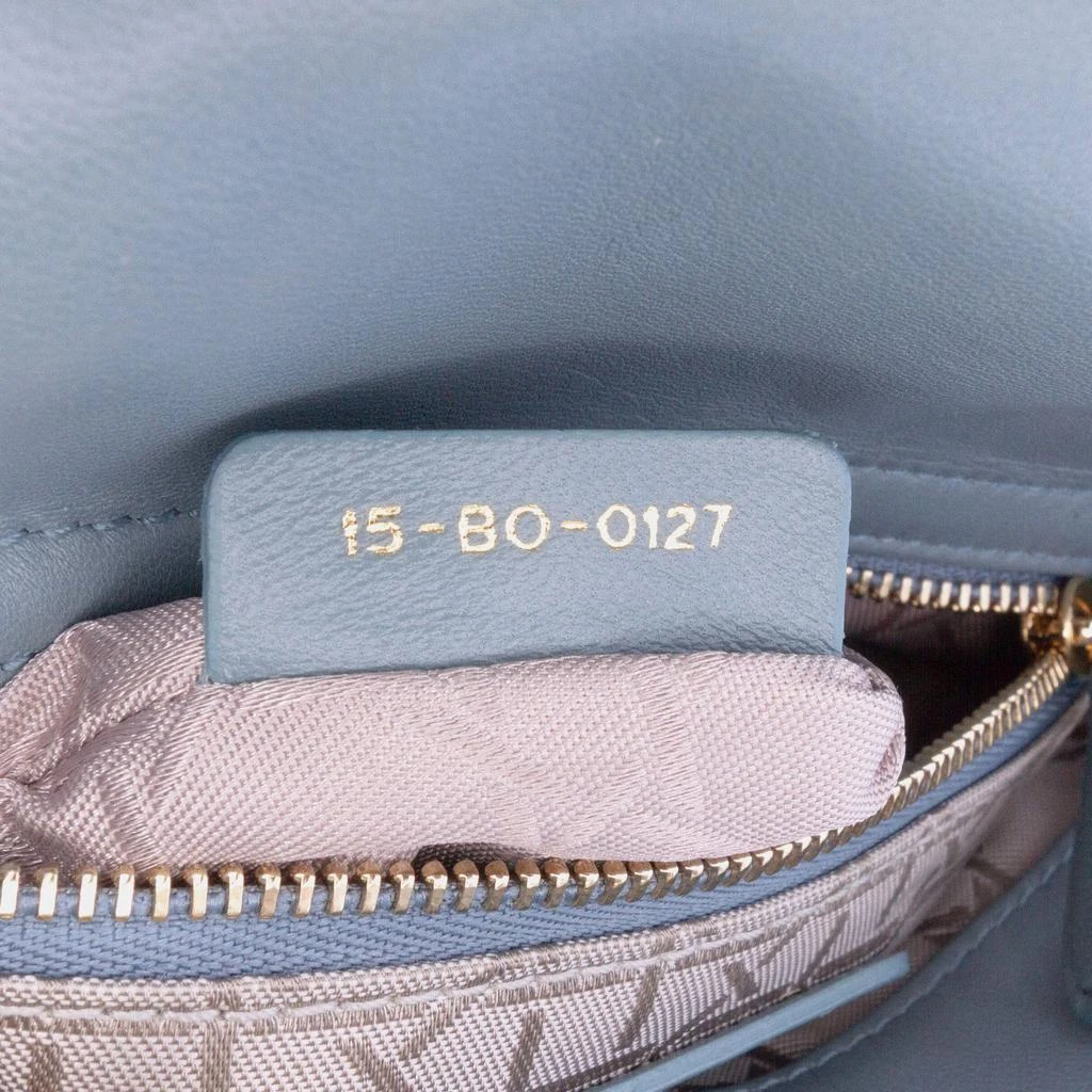 Dior Dior Blue Mini Lambskin Cannage Lady Dior 7