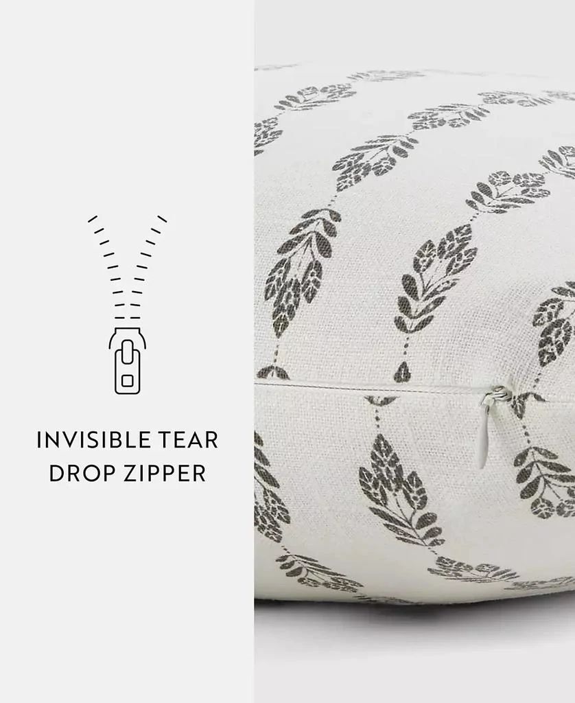IENJOY HOME Leaves Line Patterns Decorative Pillow, 20" x 20" 3