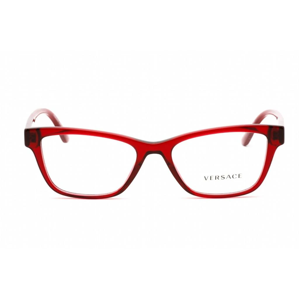 Versace Versace Unisex Eyeglasses - Full Rim Cat Eye Shape Red Plastic Frame | 0VE3316 388 2