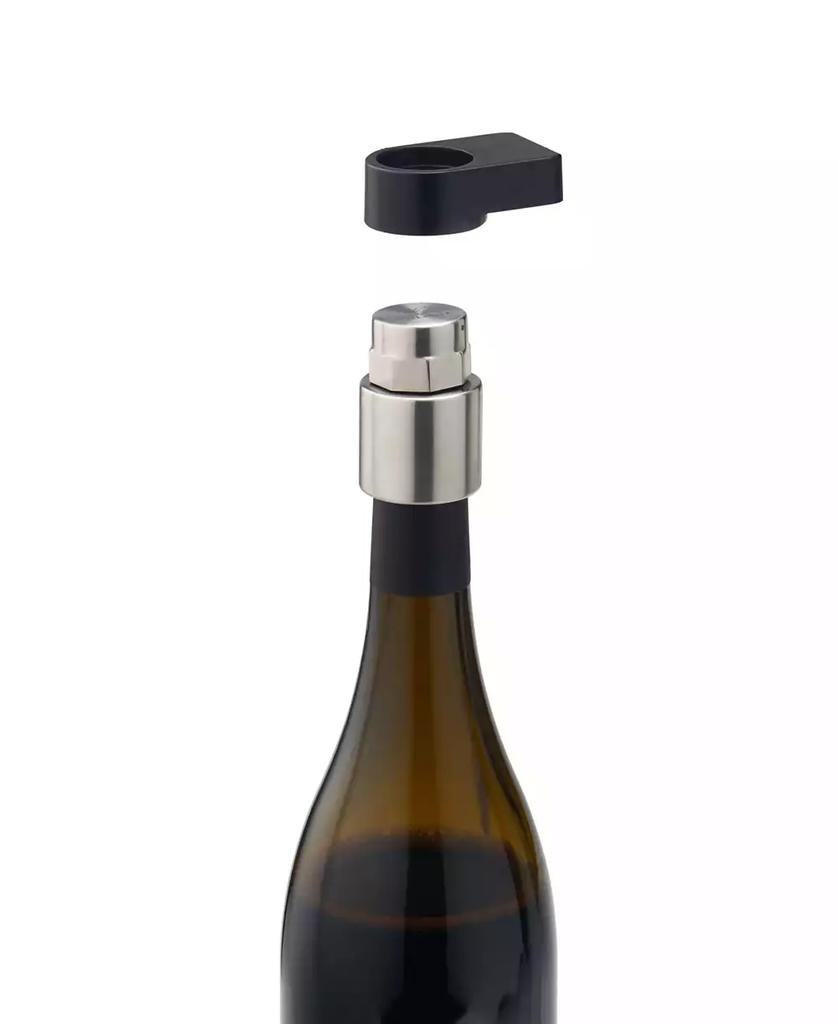 Rabbit Wine Bottle Stopper And Stand, Stainless Steel