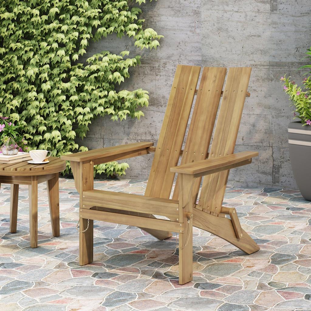 Streamdale Furniture Streamdale Folding Acacia Wood Adirondack Chair