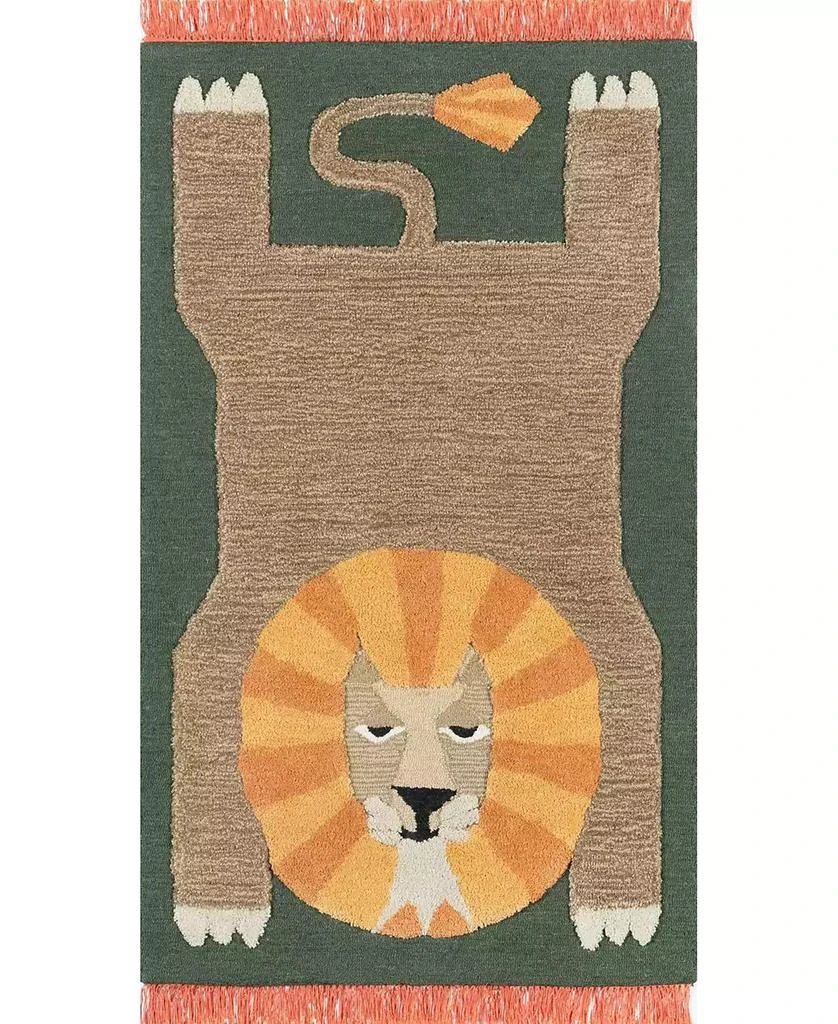 Momeni Atticus ATC-1 Green 5' x 7' Area Rug 1