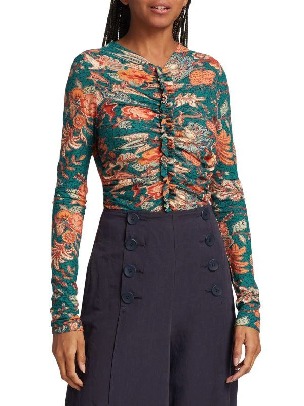 Ulla Johnson Wren Ruched Knit Top 1