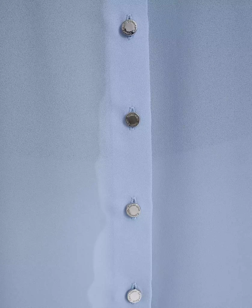Calvin Klein Women's Short-Sleeve Button Front Top 4