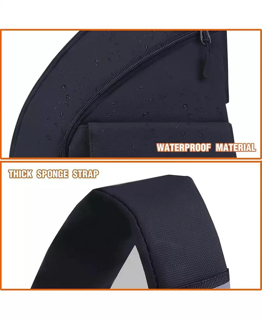 Urbanmax Anti Theft Travel Bag, Crossbody Bags Chest Sling Bag Purses for Women Men Black Right 4