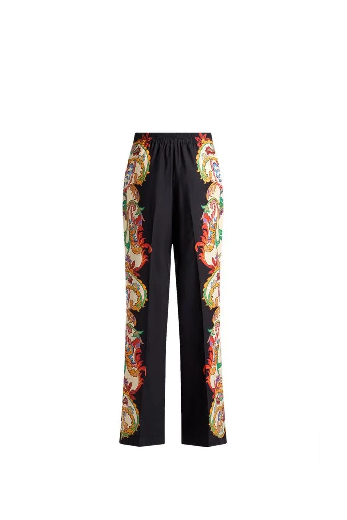 ETRO Etro Bandana Bouquet Printed Straight-Leg Trousers 1