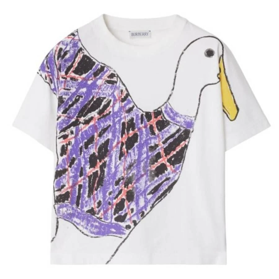 Shop Kids Goose-Print Cotton T-Shirt on Sale at BeyondStyle – Get