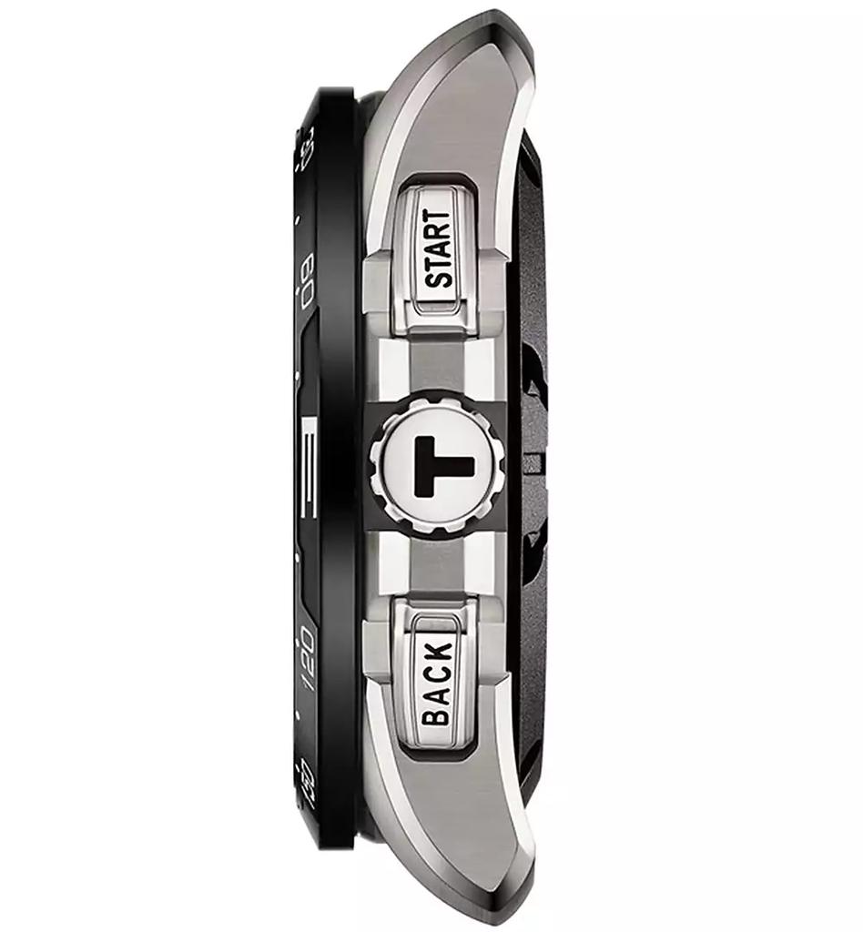 Tissot Men's Swiss T-Touch Connect Solar Black Rubber Strap Smart Watch 48mm