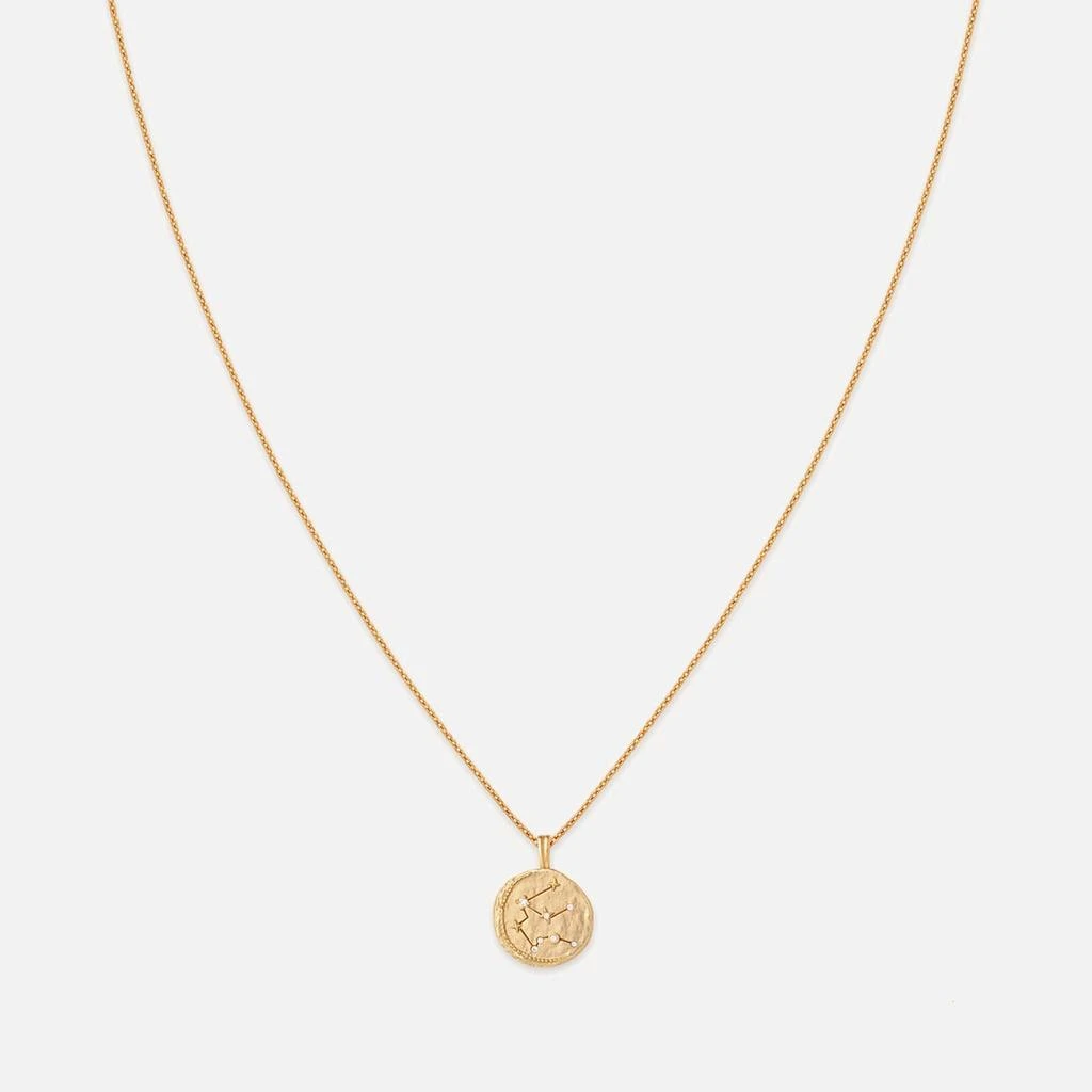 ASTRID 
MIYU Astrid 
Miyu Aquarius Zodiac 18-Karat Plated Recycled Sterling Silver Necklace 1