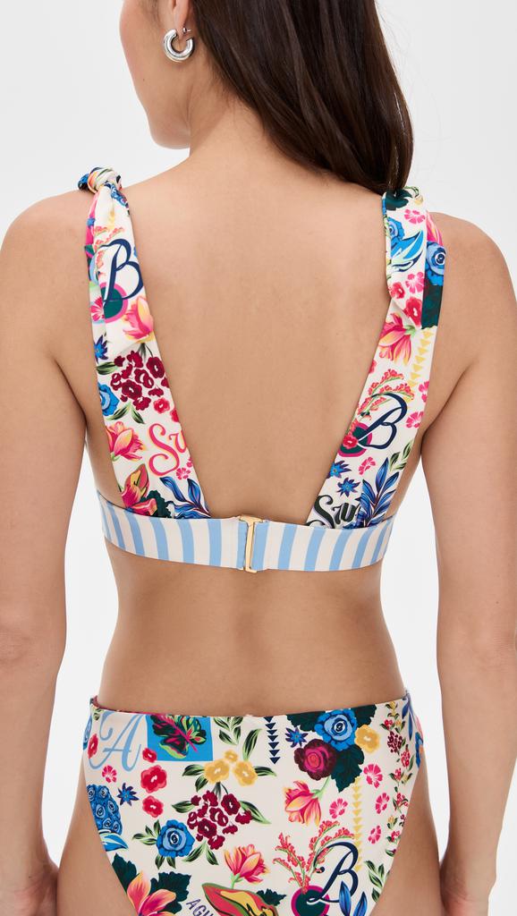 Agua Bendita Laurie Citrus Bikini Top