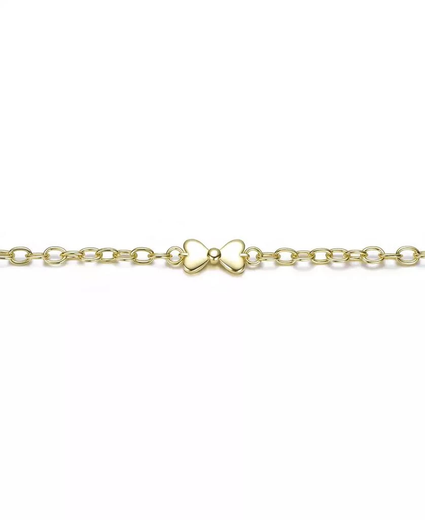 GiGiGirl 14K Gold Plated with Link Chain Bow Design Bracelet 3