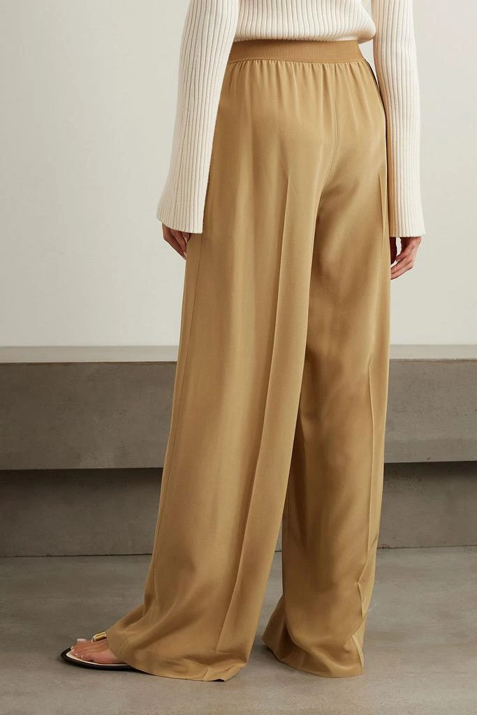 Joseph Hulin pleated silk-crepe wide-leg pants 3