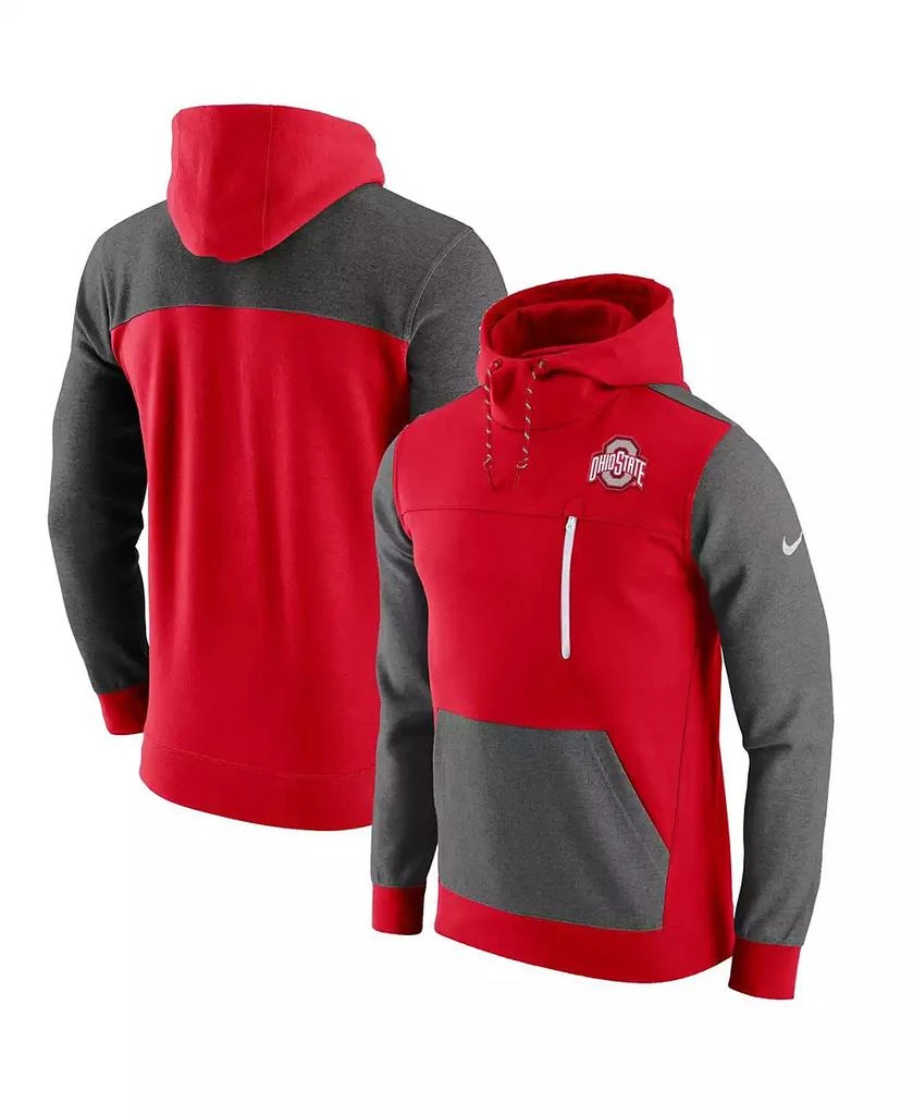 NIKE Men's Scarlet Ohio State Buckeyes AV-15 2.0 Pullover Hoodie 2