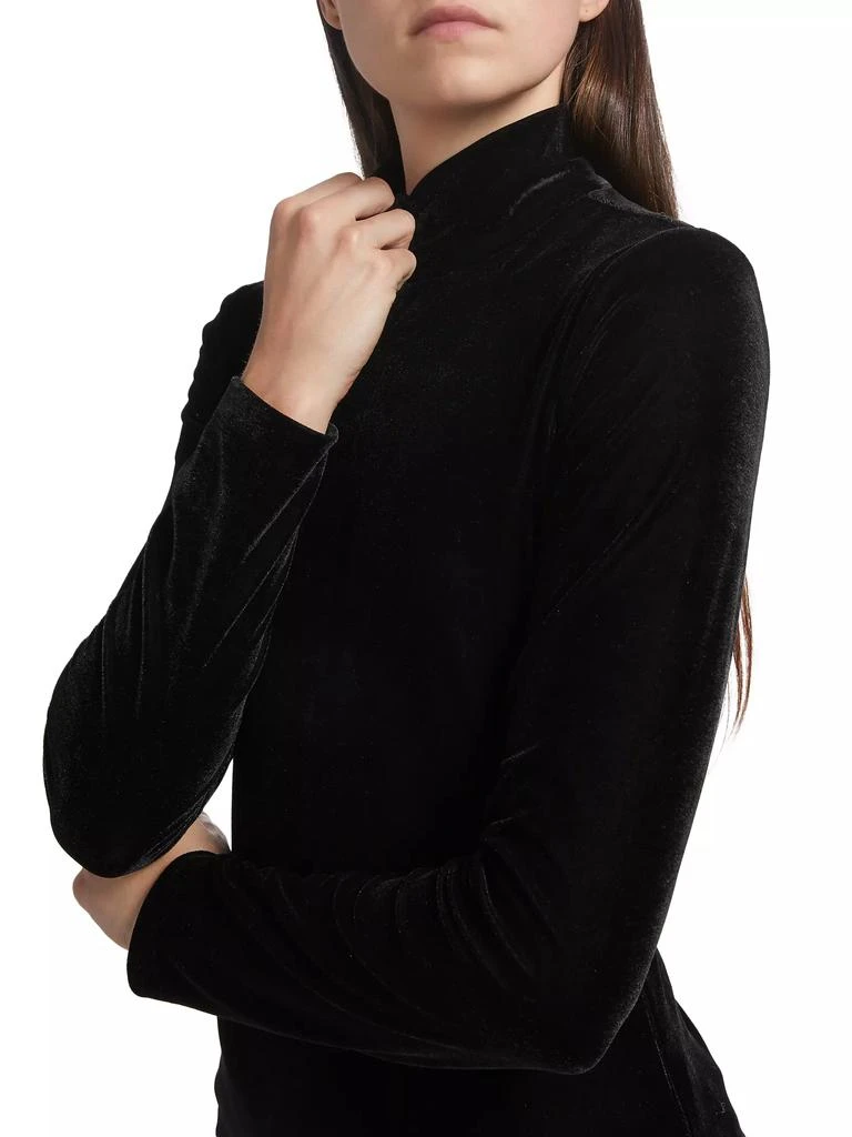 ET OCHS Kourtney Velvet Turtleneck Top 6