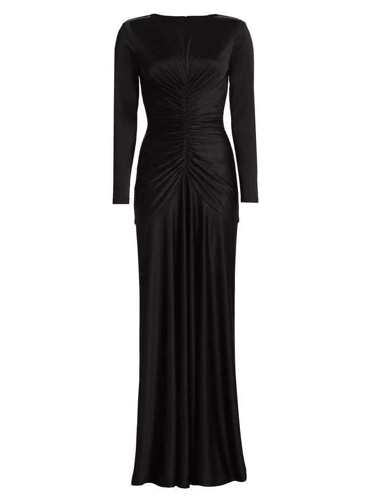 ET OCHS Thea Satin Ruched Gown 1