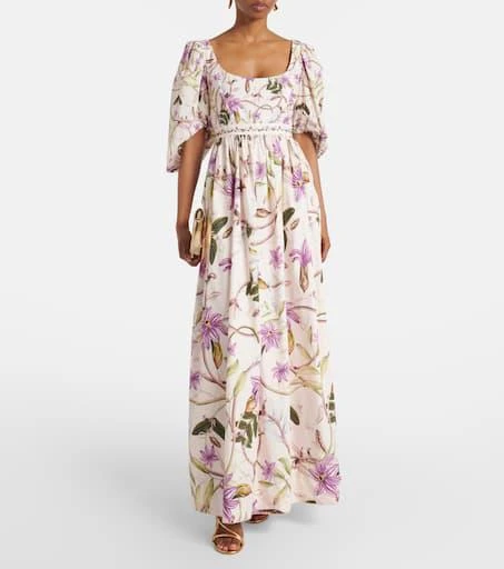 Agua by Agua Bendita Viviane floral cotton maxi dress 2