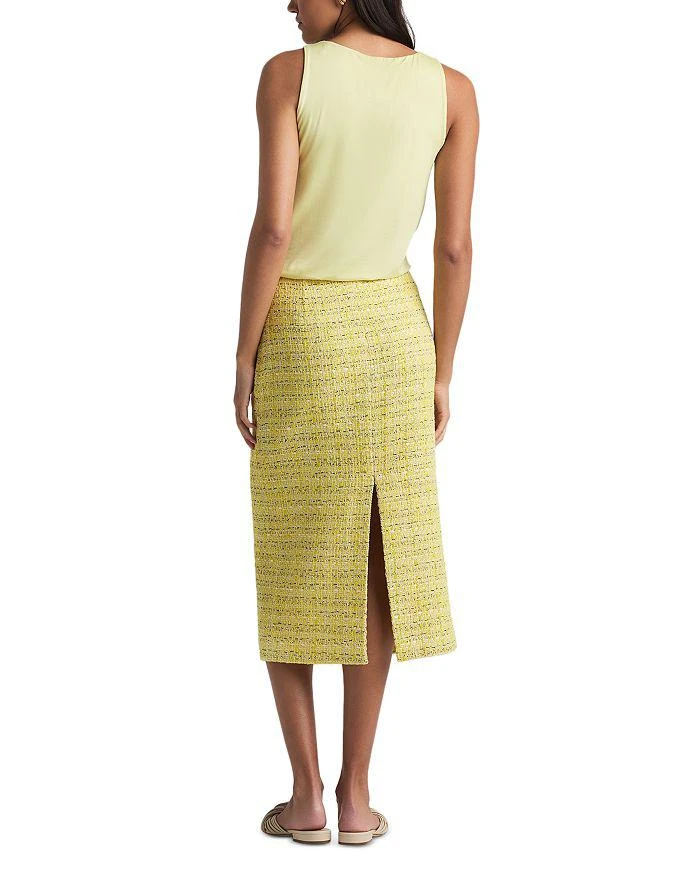 St. John Metallic Tweed Skirt 2