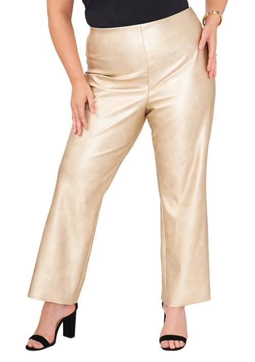Vince Camuto Plus Size Vegan Leather Pull On Pants