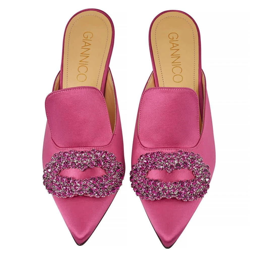 GIANNICO Ladies Daphne 85 Leather Heel Mules 3