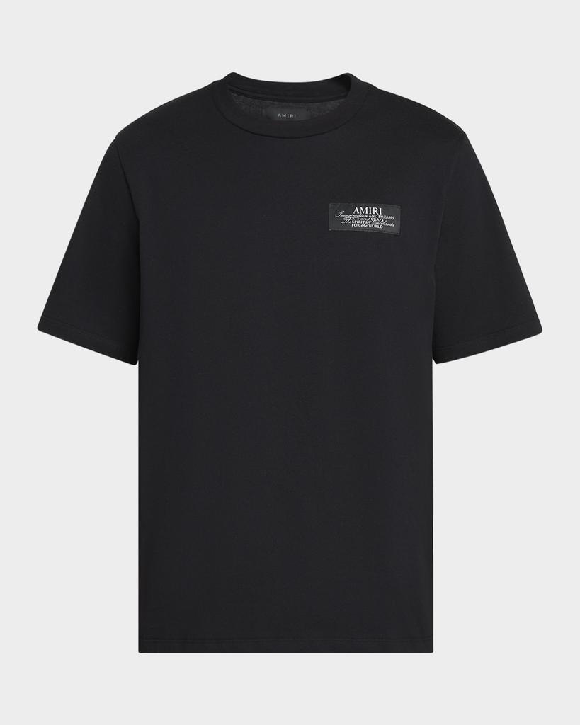 Tシャツ・カットソー Amiri Amiri Hollywood Oversized T-Shirt In Cotton AMIRI Hollywood Oversized Tee BLACK | Base Blu
